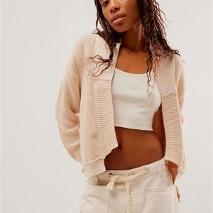 Free People We the Free Worn Through Surplus Cardigan